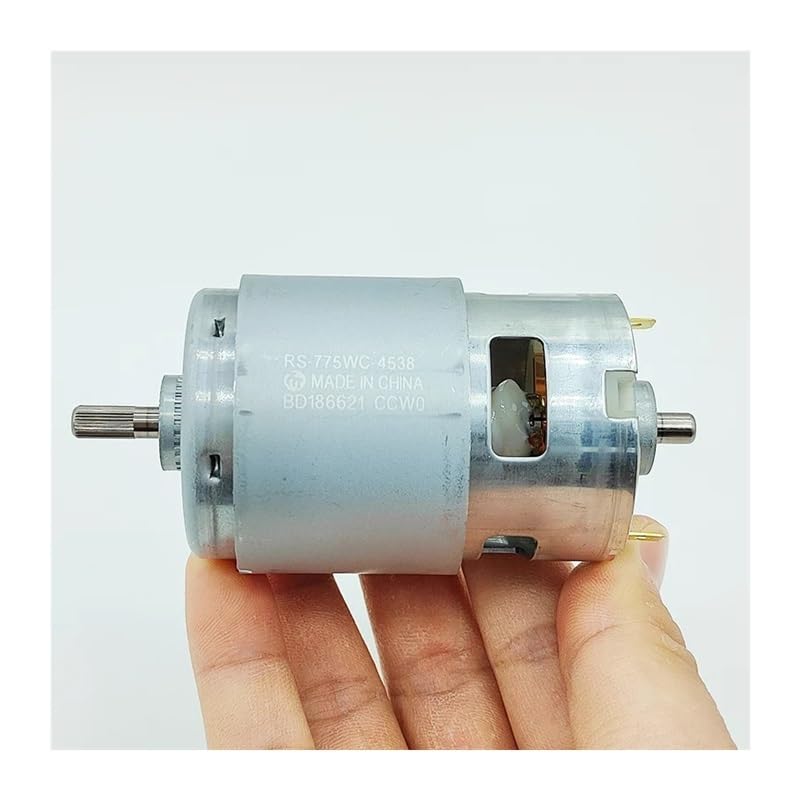 RS-775WC-4538 Electronic Starter DC 12V 18V 24V 8600RPM Large Torque Dual Shaft Knurled Shaft DIY Tools Polishing Machine