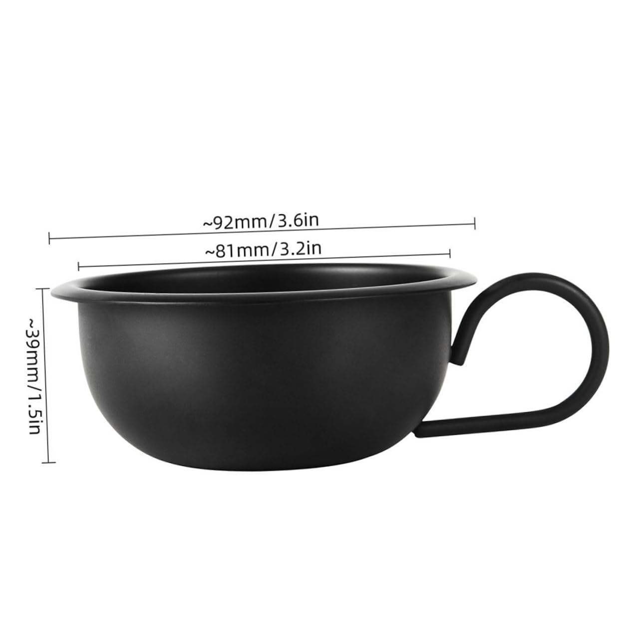 Gogogmee Shaving Soap Men Barber Male Shaving Brush Soap Bowl Sturdy Shaving Bowl Cup