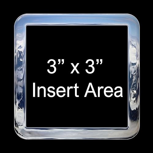 Marco de etiquetas anual en blanco con cúpula etiquetas de registro de barco moto acuática juego anual de cromo de 3 x 3 pulgadas marco de registro