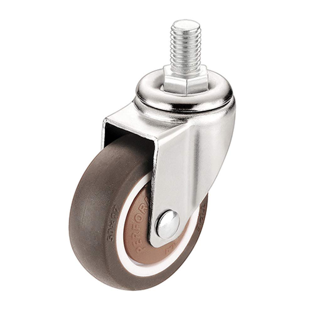 Ruote Per Sedie Da Ufficio - Set Da 5, Con Filetto M10, Gomma Silenziosa, Per Pavimenti Delicati - Foto 10