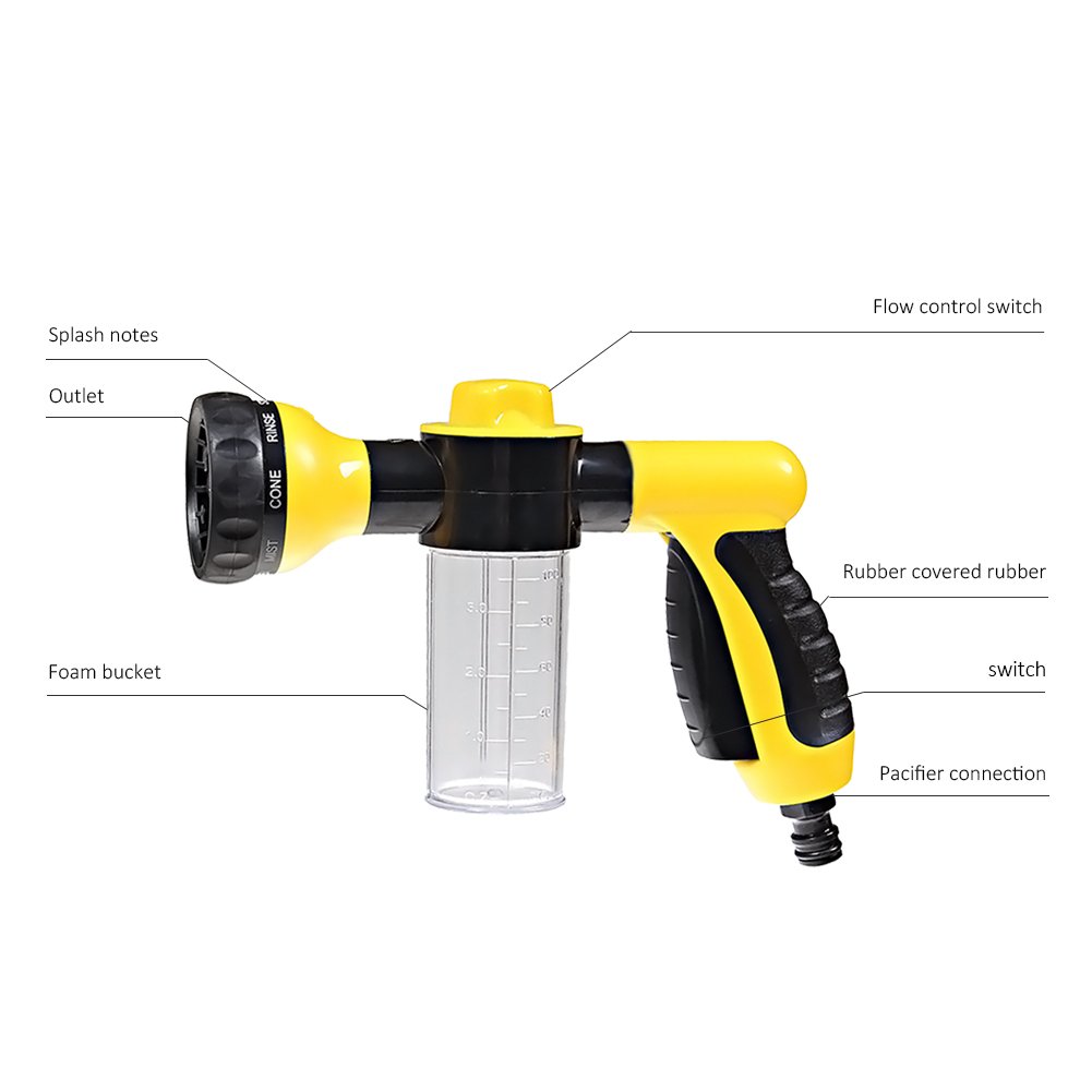 Pistola de agua de alta presión portátil multifunción para limpiar el jardín