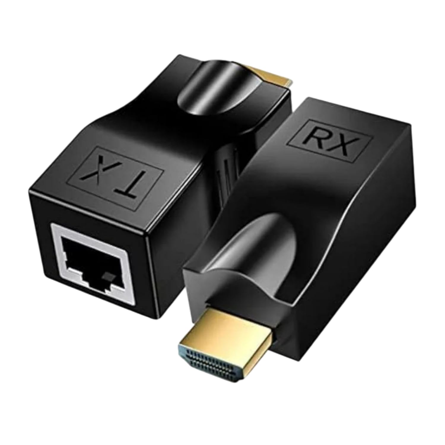 Speedio HDMI Extender Over Ethernet – HDMI to RJ45 Converter Kit (TX/RX), Supports 1080p Full HD, Up to 30M/98ft via Cat5e/6 LAN Cable for HDTV, PS4, STB, Projector - Black - Pack of (1)-image-20