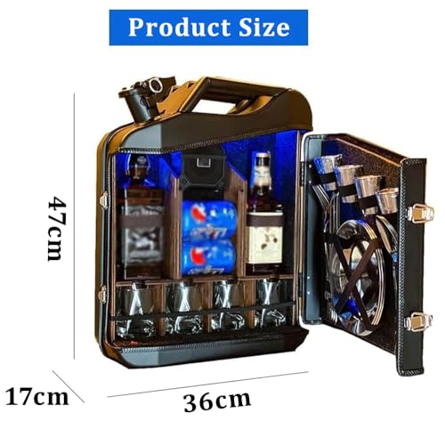 Mini bar jerricano para tus escapadas: mueble de whisky portátil e impermeable de diseño 4