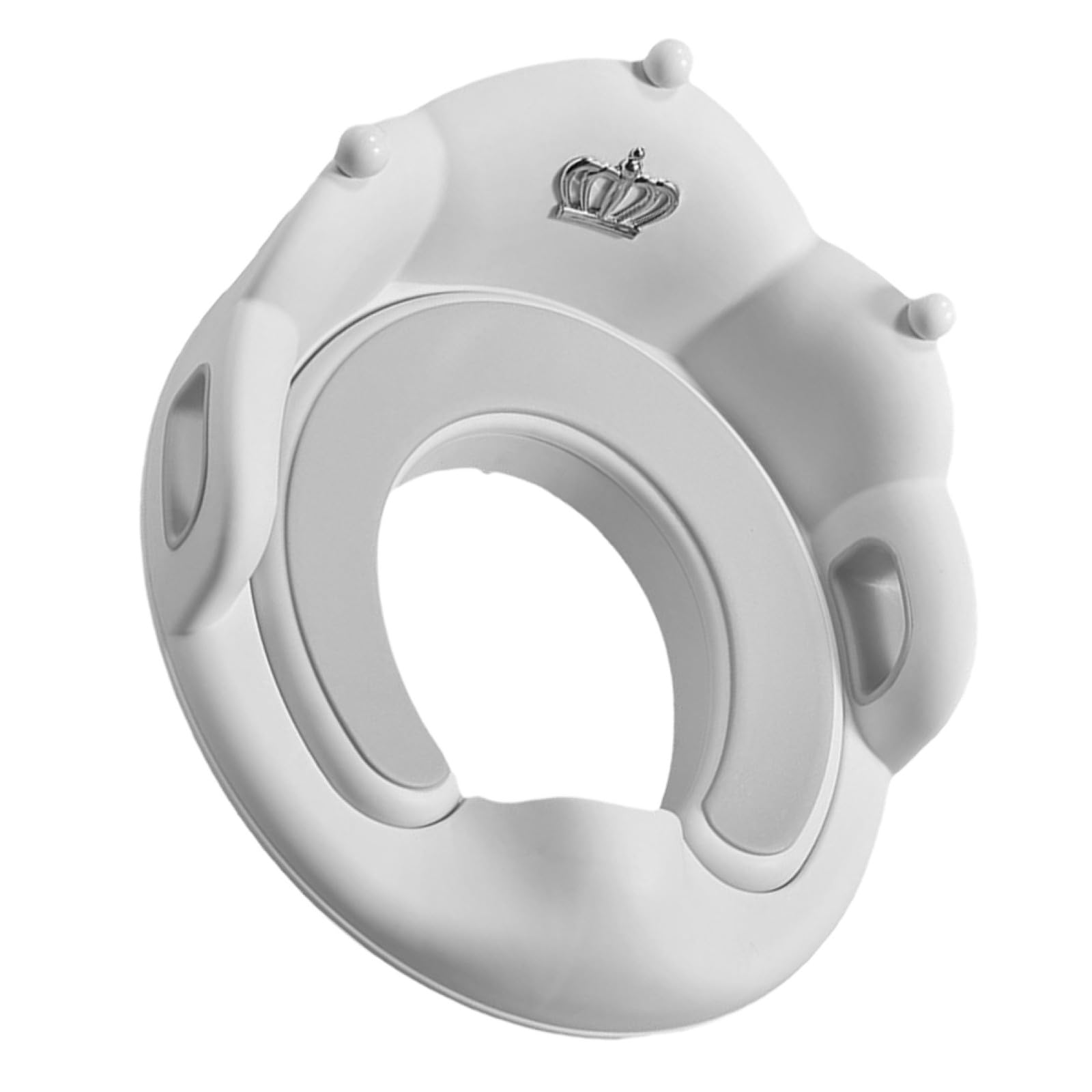 Asiento de Inodoro para Entrenamiento de Orinal Ñiño Gris Grande, Cojín Antideslizante Niñas, Funda Desmontable para Uso Doméstico, Asiento Cómodo para Retrete