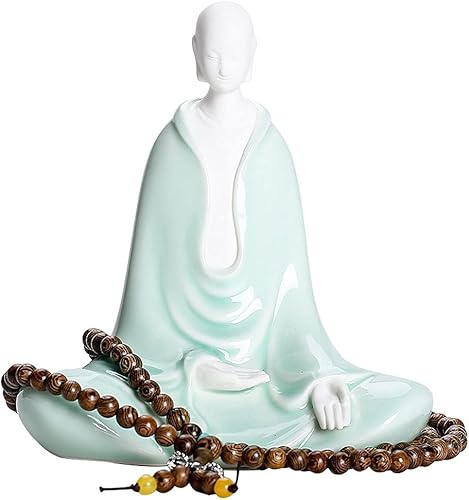 SHUTING2020 Chinese feng Shui Statue Sculpture Chinese Style Non-Phase Buddha Ceramic Desktop Decorations Creative Modern Minimalist Decorations