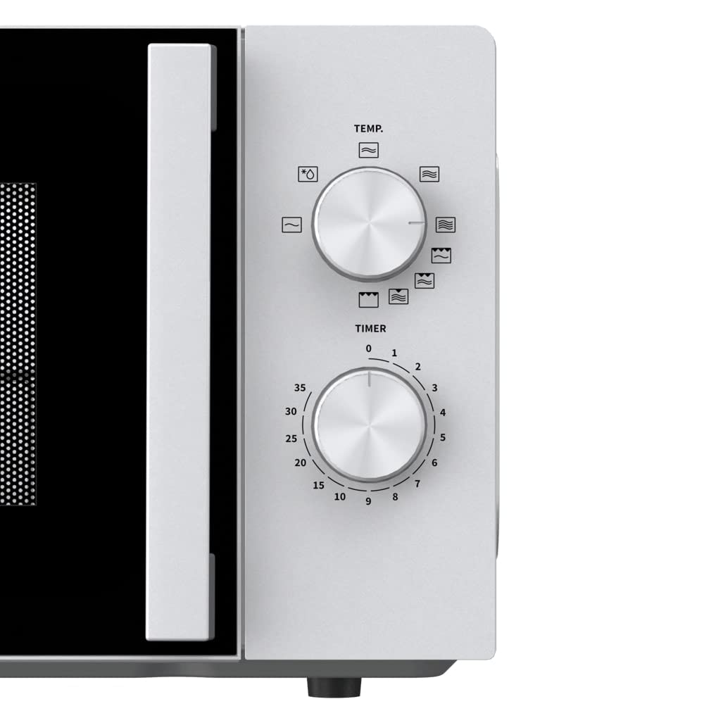 Hisense H20MOWP1HG kuchenka mikrofalowa z grillem, 800 W, pojemność 20 l, tryb Combi Grill, 5 poziomów mocy, funkcja rozmrażania, łatwe czyszczenie, timer 35 mins, biały