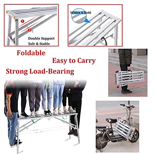 Échafaudage pliable pour travailler en hauteur sans risque de chute - 5