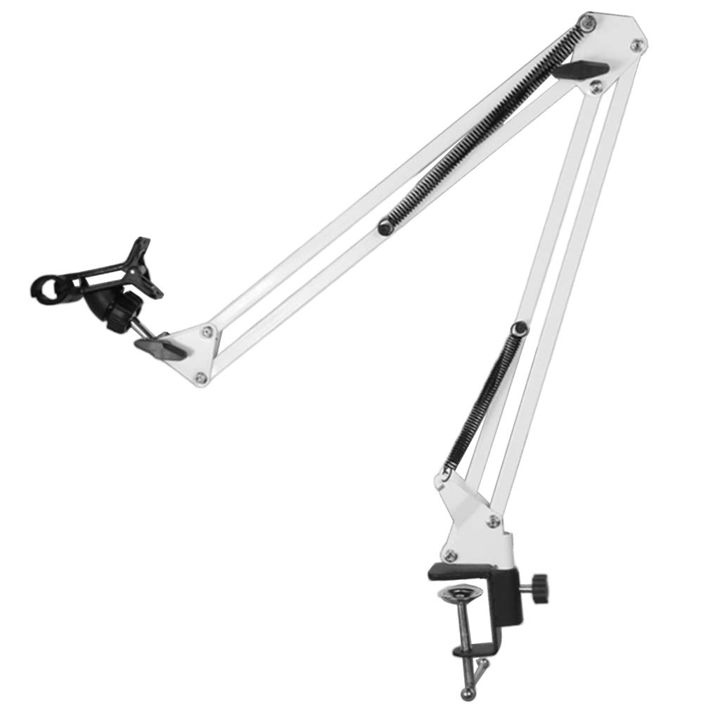 Juego de 2 soportes móviles flexibles para teléfono, brazo largo, montaje de 360 grados para cama, escritorio, color blanco
