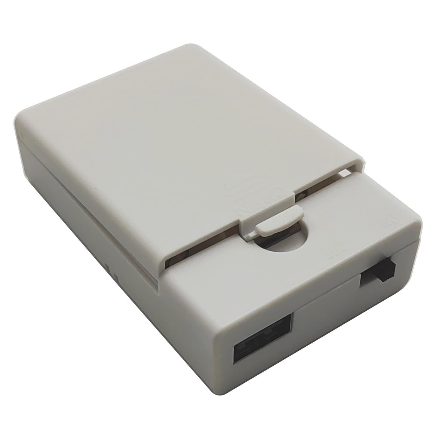 Custodia per Batterie AA 3xAA 4.5V con Interruttore On/Off e Presa USB Femmina Bianco