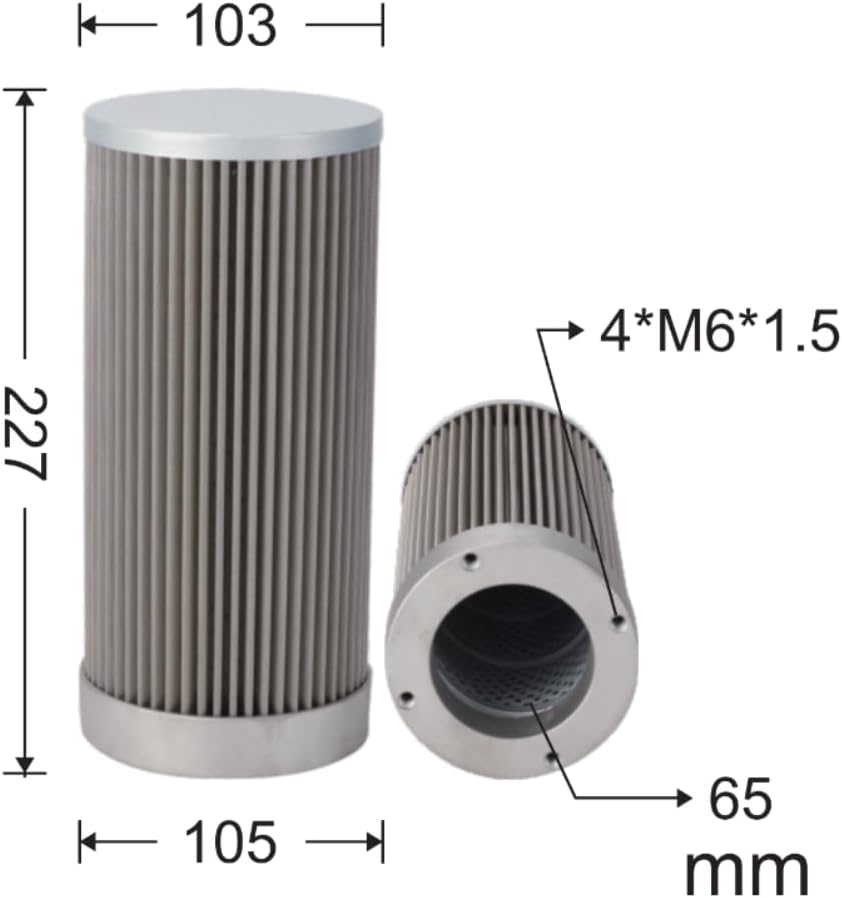 Hydraulic Inlet Filter CH1174T Compatible with EC FR45-7 FR65-7 FR65D Compatible with Guojizhonggong GE150H Compatible w