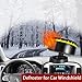 Car Heater, 12V Portable Heater for Car, 360° Rotation Defogger That Plugs Into Cigarette Lighter, Car Defroster Windshield Demister for Car Windshield for Car,RV,SUV