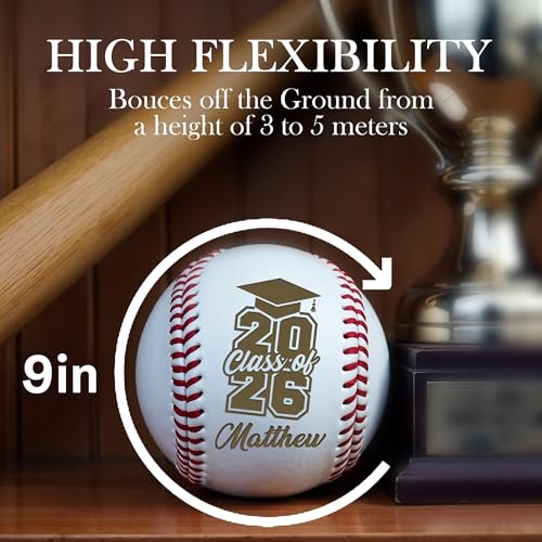 Image of Personalized Baseball Ball with Custom Name, Engraved Ball, Personalized Baseball Gifts for Team, Coach, Player, Senior, Custom Award Trophy, Engraved Gift Thank You Coach