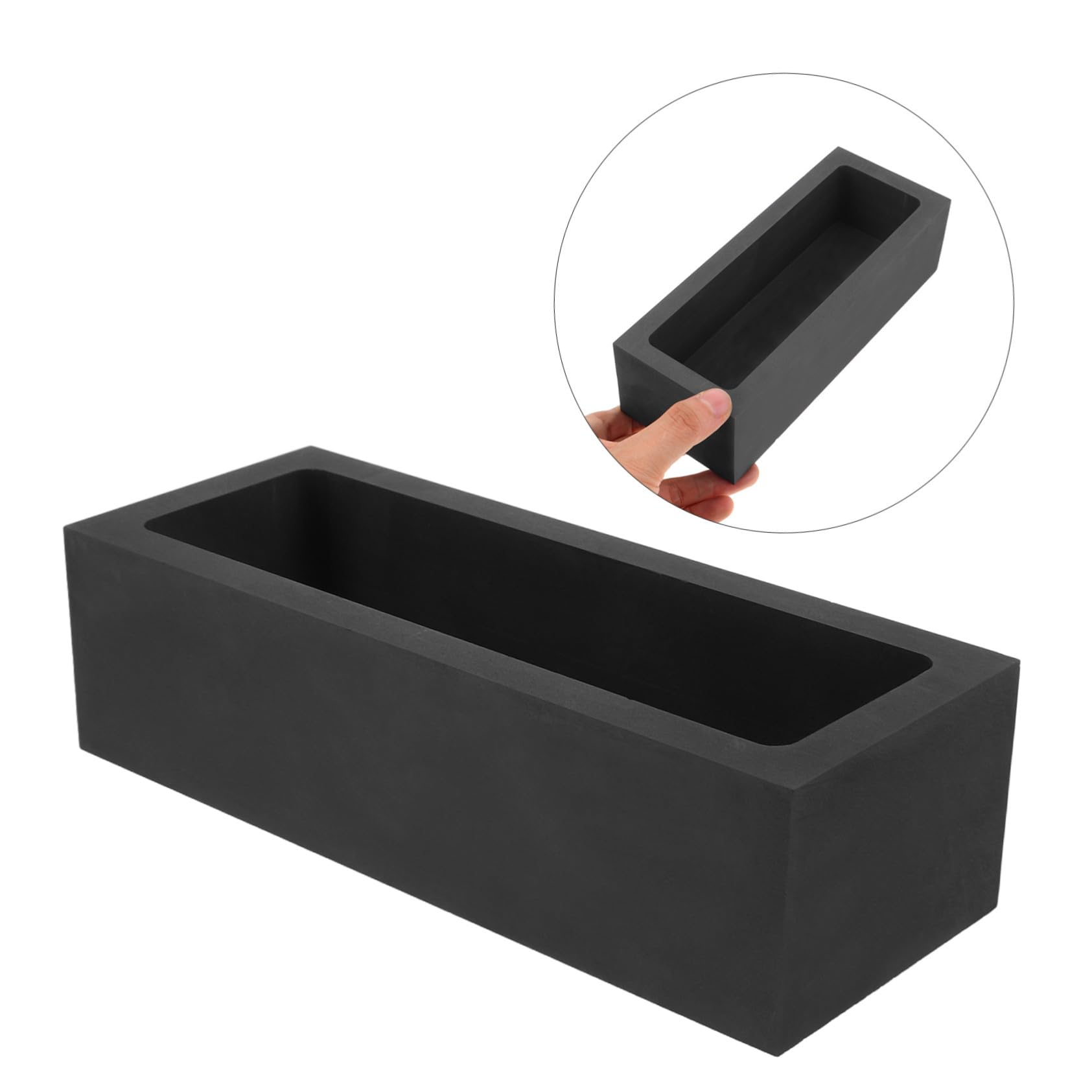 Sewroro 5kg Creuset pour Fusion de Or Argent Plat de Fusion pour Métaux Précieux Outils de Fonderie pour Bijoux et Laboratoire