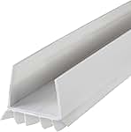 M-D Building Products 43336 Vinyl Cinch® U-Shape Slide-On Under Door Seal, Easy-to-Install, Energy-Saving, Weatherproof Seal for Doors, Effective Draft Blocker, Ideal for Home (36 Inch, White)
