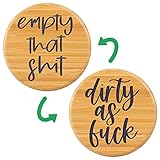 LEADO Dishwasher Magnet Clean Dirty Sign - Clean Dirty Magnet for Dishwasher - Bamboo, Dirty Clean Dishwasher Magnet - Funny Christmas, Housewarming Gifts, Farmhouse Kitchen Decor, Kitchen Signs