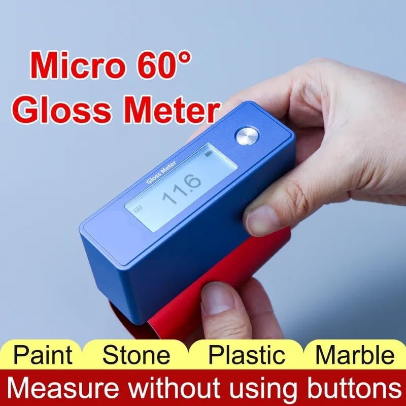 Colorímetro, Medidor de brillo mármol 60 grados, probador pulido granito un solo ángulo