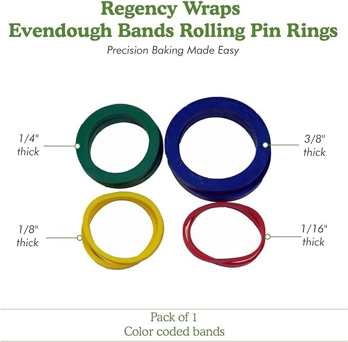Regency Wraps Evendough Bands Rolling Pin Rings