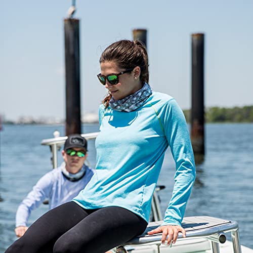 Image of BUFF CoolNet UV Neck Gaiter, UPF 50 Sun Protection, Breathable, Versatile, Quick Dry Face Mask, Fishing Designs, Adult Size