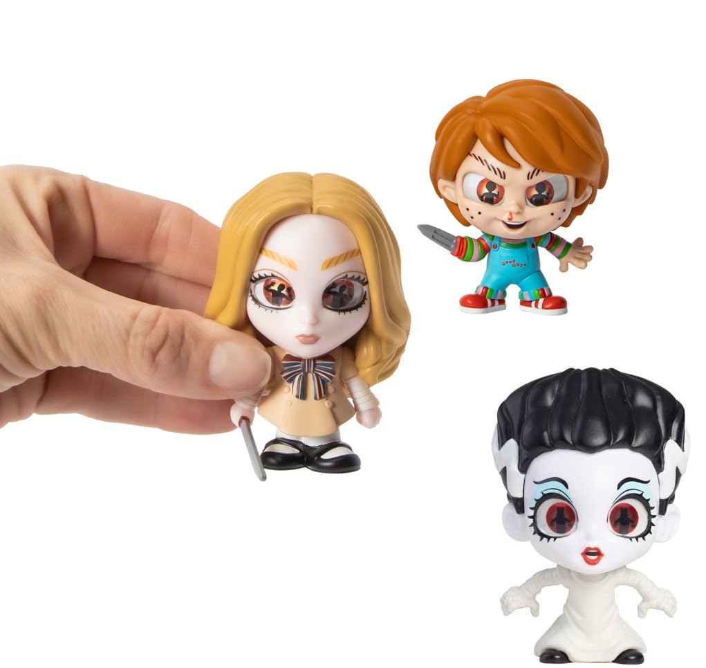 Mistress of Horror Exklusive Figur geb ndelt mit Pop Soda Elvira + Universal Monsters Karten + 3D Creep Movie Clip Blind Tasche + Scaredy Cat Spook Pack 4 St ck