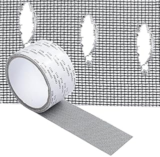 XULIN Fibreglass Tape Repair Kits, Strong Selfadhesive Screen Tapes Patch,Spider Catcher Covering Mesh for Plasterboard Door Window to Prevent Fly Mosquitoes Insects Bug Out Nets Grey