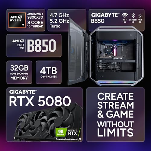 Image of Cooler Master Cosmos Pro Gaming PC RYZEN 7 9800X3D RTX 5080 ATX Desktop PC | AMD Ryzen 7 9800X3D + NVIDIA RTX 5080 16GB Gaming PC, 32GB DDR5 6000MHz, 4TB M.2 SSD, 360mm AIO Cooler, Windows 11
