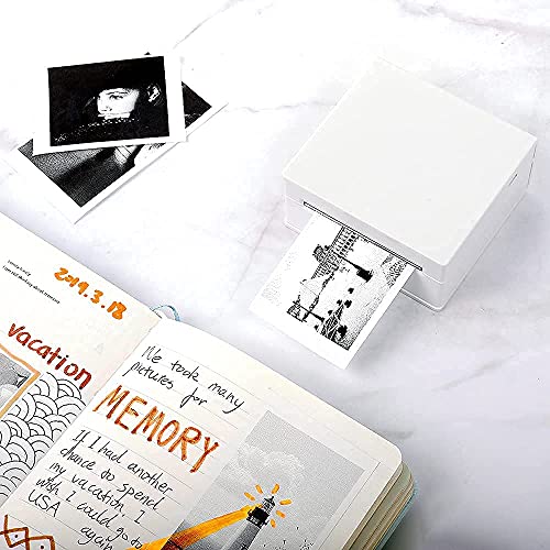 M02 Sticker Printer - Inkless Bluetooth Pocket Printer, 2" Mini Photo Printer With 3 Rolls White Thermal Sticker Paper，Hd Sticker Maker Machine Printer For Diy, Fun, To Do List #TOP7