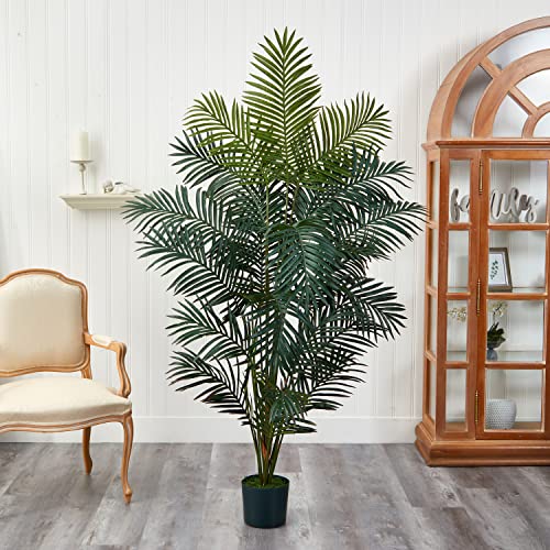 image for Nearly Natural 7FT Tall Artificial Paradise Palm Tree for Indoor Home 