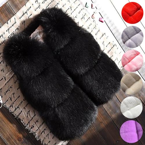 Toddler Baby Girls Faux Vest Winter Warm Coat Jacket Cute Thick Clothes Toddler Girl Lightweight Jacket4
