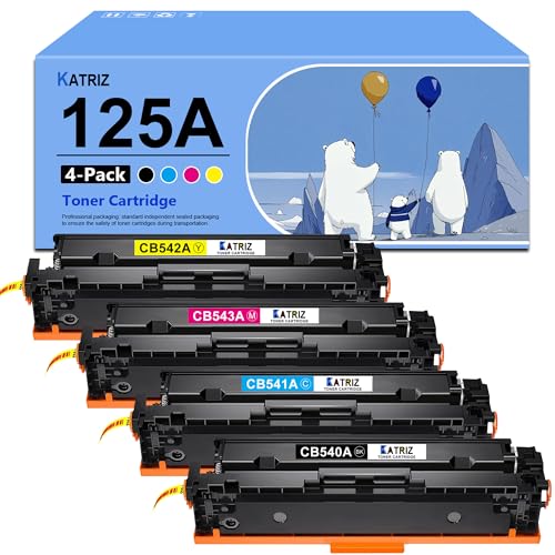 KATRIZ CB540A Tonerkartusche Ersatz f¨¹r HP 125A CB541A CB542A CB543A Kompatibel f¨¹r HP CP1210 CP1215 CP1215 CP1217 CP1510 CP1514 CP1514N CP1515 N CP1518 CP1518NI CM1312 Drucker (1 Bk, 1C, 1M, 1Y) KATRIZ CB540A Tonerkartusche Ersatz f¨¹r HP 125A CB541A CB542A CB543A Kompatibel f¨¹r HP CP1210 CP1215 CP1215 CP1217 CP1510 CP1514 CP1514N CP1515 N CP1518 CP1518NI CM1312 Drucker (1 Bk, 1C, 1M, 1Y)