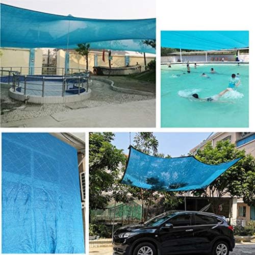 90% UV-Resistant Blue Shade Cloth - Durable Shade Net for Outdoor Use, Ideal for Balconies, Courtyards & Swimming Pools, Provides Effective Sun Protection