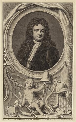 Dramaturge Sir Richard Steele affiche toile 60x90cm pour mur vide