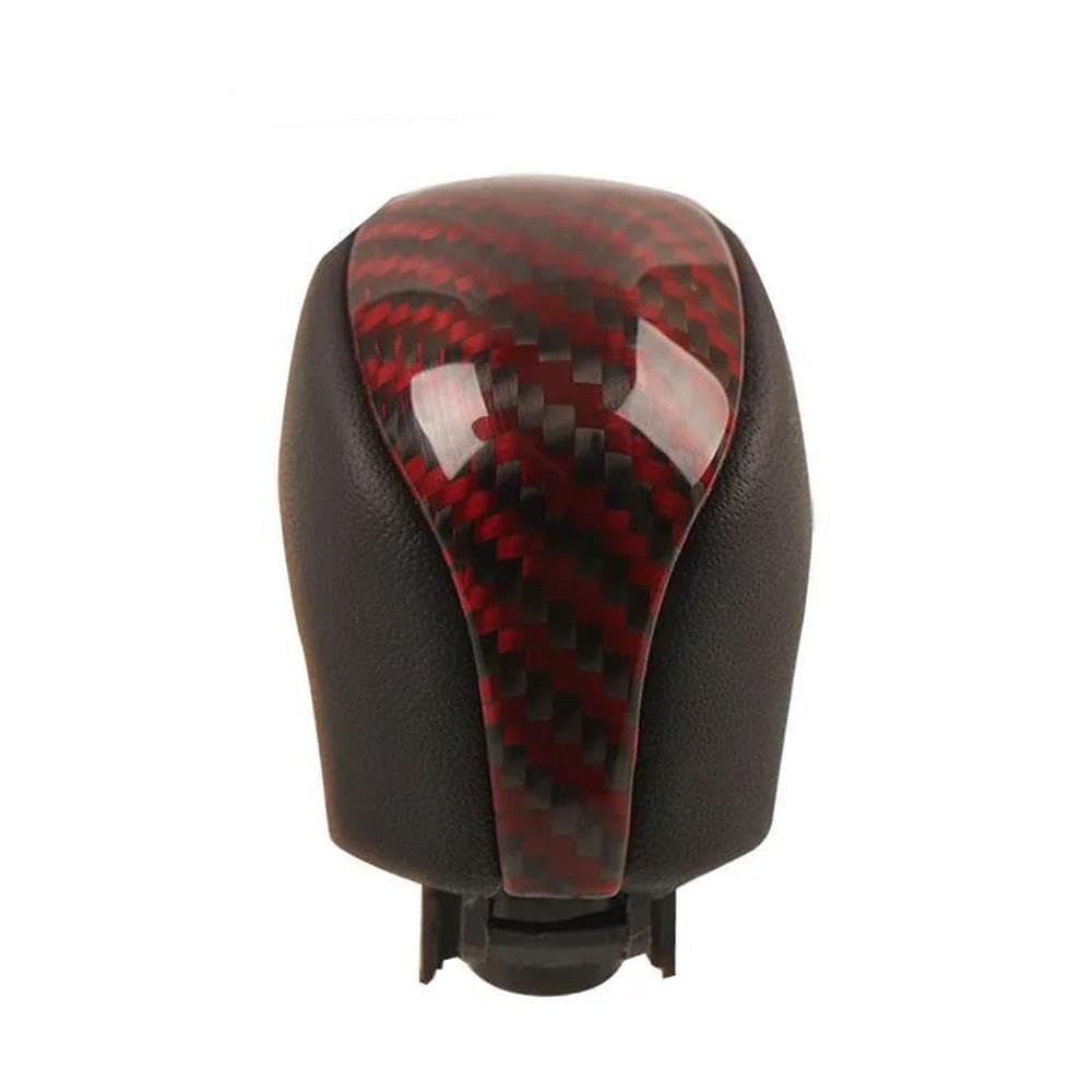 Poanbcgy Red Shift Ball Joint Real Carbon Fiber Gear Shift Knob For Toyota Reiz Mark X 2010 2011 2012 2013 2014 2015 2016 2017(Red)