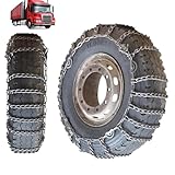 9mm Set of 2 Heavy Duty Snow Chains for Suvs and Cars Skid Traction Chains High Strength Manganese Emergency Use for Tire Reliable in Snow 215/75R17.5 2pcs 9.00R22.5