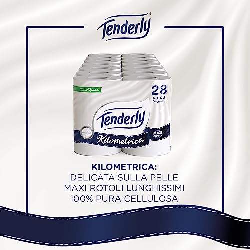 Tenderly Help A Wish, 28 Maxi Rotoli di Carta Igienica, 2 Veli, 450* Strappi, Morbida e Adatta alle pelli Sensibili, Made in Italy, Dermatologicamente Testato - 2