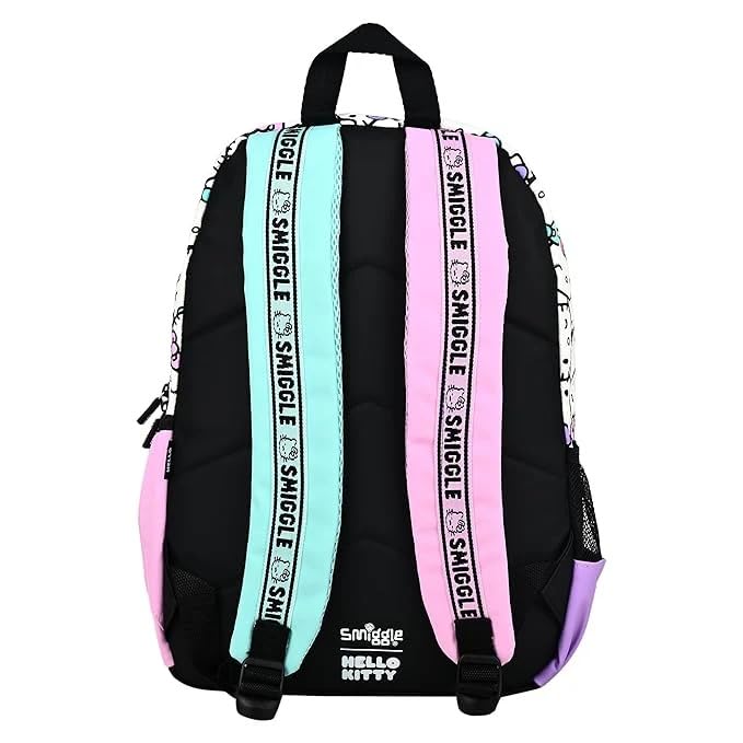 Image of Toys Uncle Smiggle Classic Backpack | Stylish School Bag, Multiple Zipped Compartments, Padded Adjustable Shoulder Straps, Dual Drink Bottle Pockets