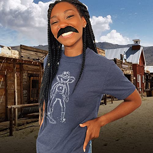 Dallas Gunslinger Cowboy T-Shirt, Hand-Drawn & Hand Printed4