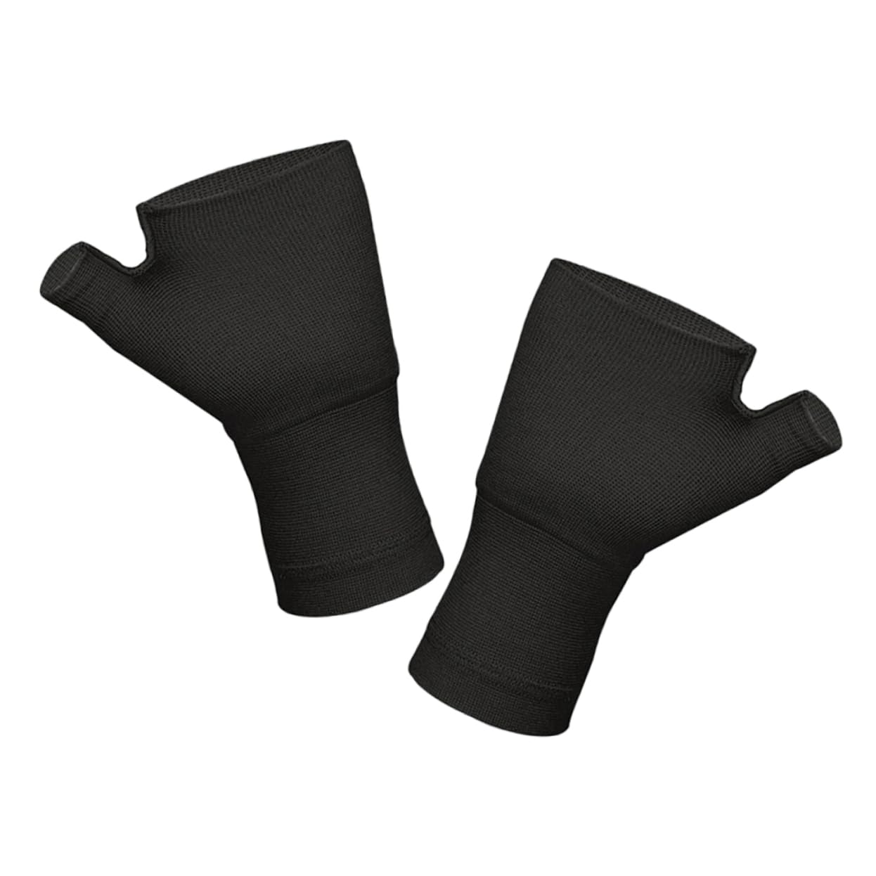 Hemobllo Ergonomic Stretchy Wrist Thumb Support Sleeve Compression Glove for Men Women Wrist Sleeve for Women Cycling Gloves Black l