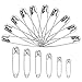 Produktbild Sicherheitsnadeln 250 Stück, Groß Mittel Klein Verschiedene Größen Sicherheitsnadel Langlebig, Silber Nadeln Nähen Safety Pins für Basteln Kleidung Handwerk Kunst DIY Haushalt Schmuck DIY Zubehör