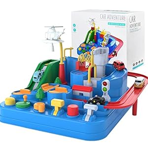 Preschool Educational Car Toys Gifts Puzzle Car Race Tracks, Race Track Toys for Boy Car Adventure Toy for 3 4 5 6 7 8…