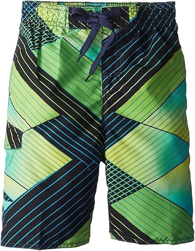 Image of Kanu Surf Boys' Toddler Troy Stripe Swim Trunks
