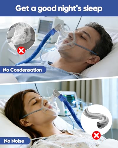Image of 6.5 Ft CPAP Hose Cover for ResMed AirSense 11 & 10 ClimateLineAir Heated Tubing, Reduces Condensation & Noise CPAP Tube Cover, Insulated CPAP Hose Sleeve, Cat Proof CPAP Hose Protector