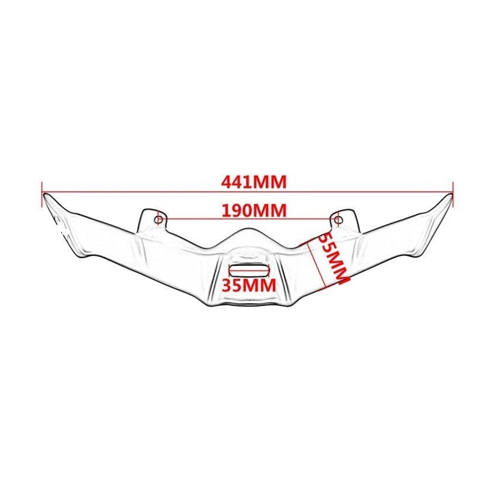 Parafango Anteriore Con Becco E Prolunga Per ADV160 2023 2024 2025(Carbon Look)