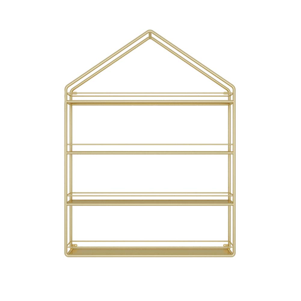 Shelf 4 Tier Wall Mounted Nail Polish Metal Rack Nail Polish Display Essential Oils Organizer for Home Salon