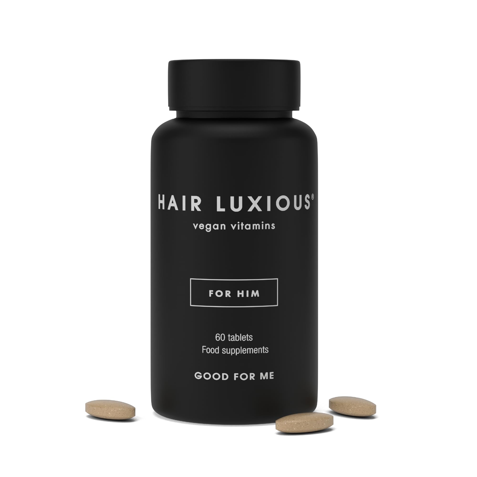 Integratori per Capelli Uomo con Biotina 2500mcg, Migliora la Crescita Capelli e Aiuta l'Anticaduta Capelli Uomo, Hair Luxious® Integratore Capelli, Qualità Nordica Premium, 60 Compresse