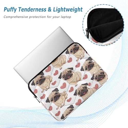 Funda impermeable para laptop de 13-14 pulgadas con diseño de pug miniatura 5