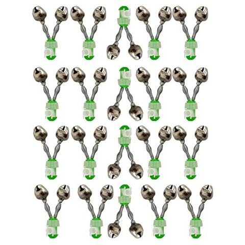 HiBD Fishing Bells 20pcs Spiral Clip Fish Bells Fishing Bite Alarm Cover
