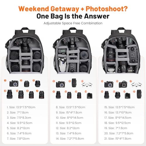 Cwatcun Lightweight Camera Backpack