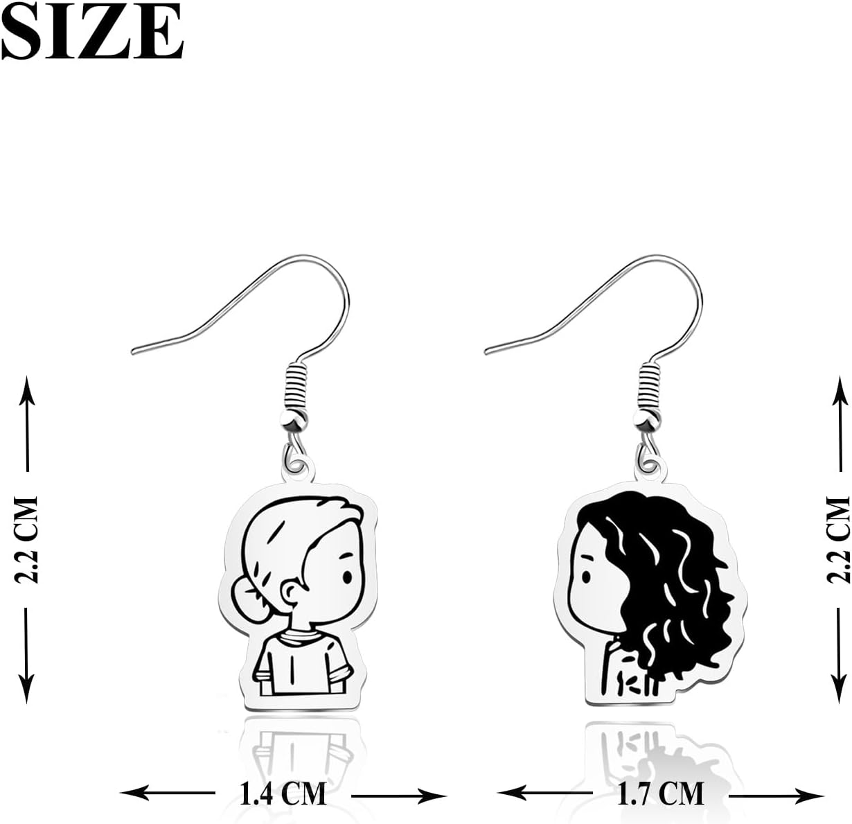 OKEYCH TV Show Inspired Gift TV Show Fan Earrings TV Show Jewelry Lesbian TV Show Merch - Image 2