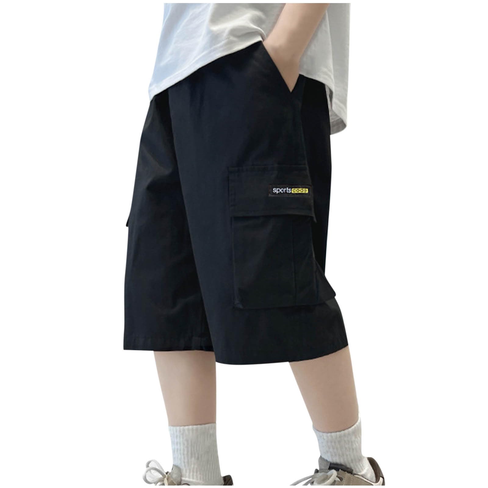 Wide Leg Cargo Shorts for Boys Summer Lightweight Outdoor Casual Shorts Outerwear Shorts with Multi Pockets