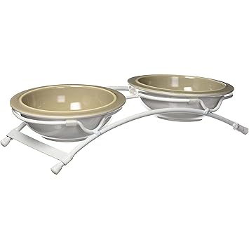 Petrageous Designs Toftee's Paws Feeder, Taupe